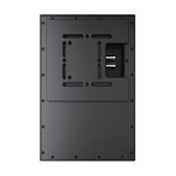 Perlisten X2w rear panel showing wall mount plate and binding posts
