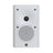 Perlisten X2w On-Wall Speaker, Satin White, front view in vertical orientation
