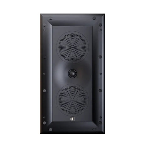 Perlisten X3iw In-Wall Speaker, Satin Black, front view with the grille removed