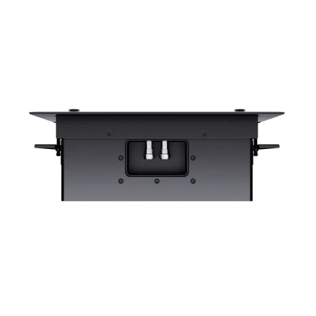 Perlisten X3iw In-Wall Speaker, Satin Black, top view showing the binding posts and steel-rod mounting tabs