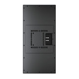 Perlisten X3w rear panel showing wall mount plate and binding posts
