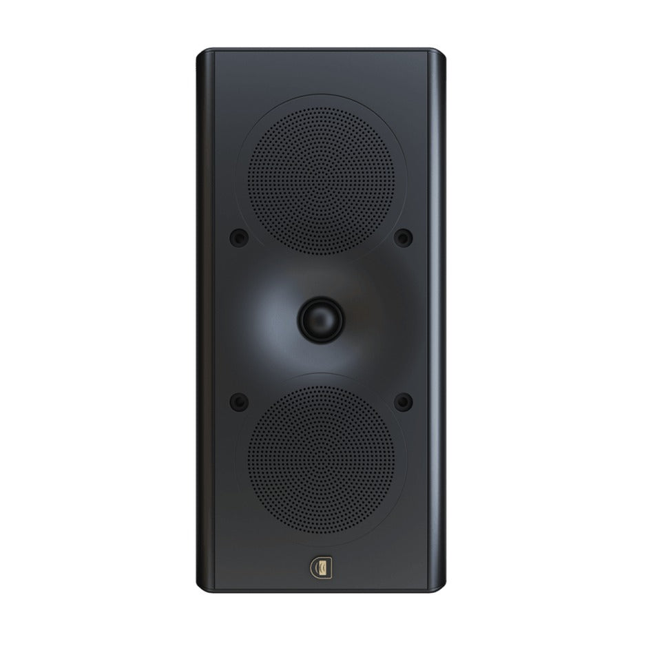 Perlisten X3w on-wall speaker front view Satin Black