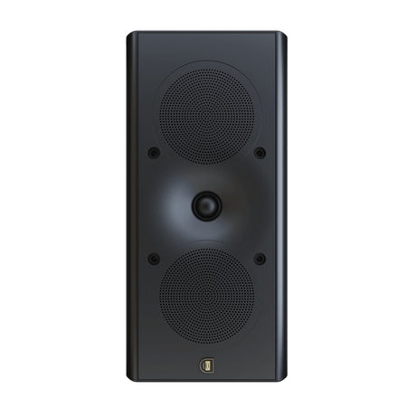 Perlisten X3w on-wall speaker front view Satin Black