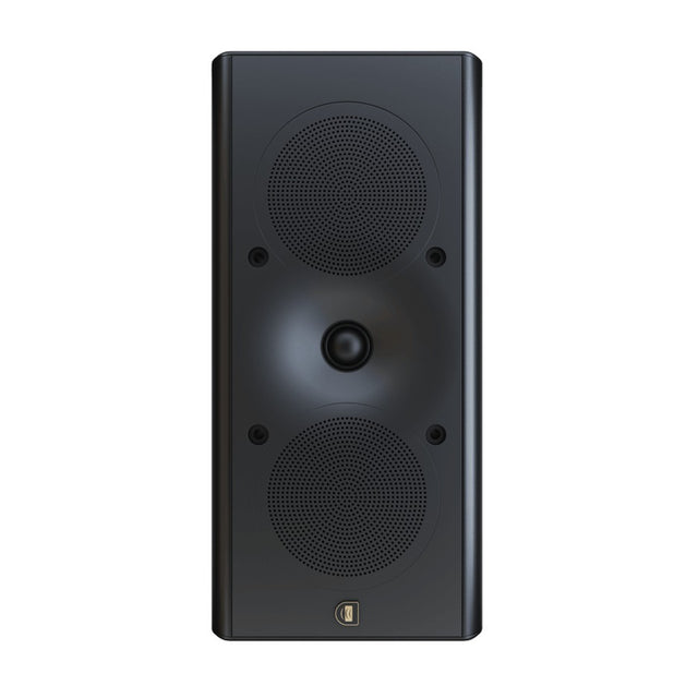 Perlisten X3w on-wall speaker front view Satin Black