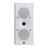 Perlisten X3w On-Wall Speaker, Satin White, front view in vertical orientation