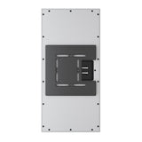 Perlisten X3w On-Wall Speaker, Satin White, rear connection panel with wall-mount bracket in vertical orientation