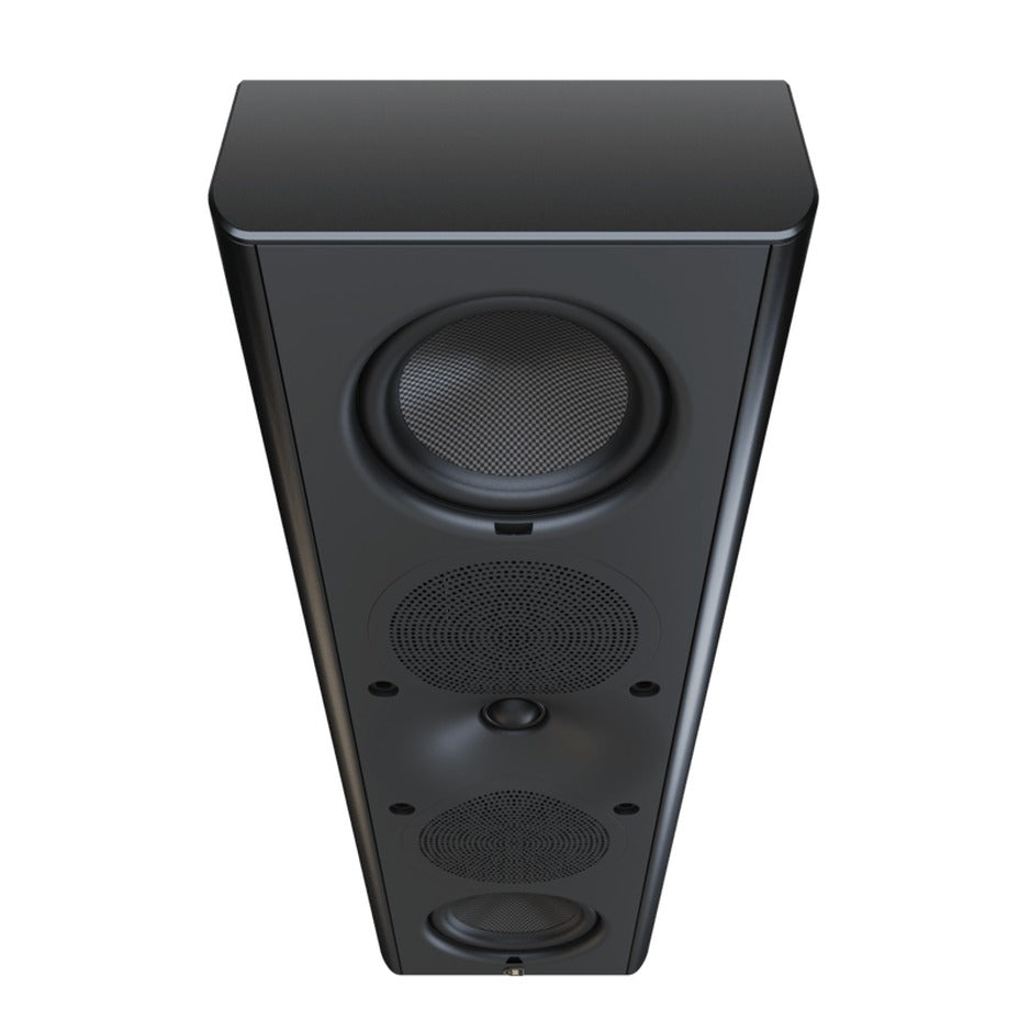 Perlisten X5w top-angle view showing driver array