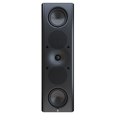 Perlisten X5w on-wall speaker front view Satin Black