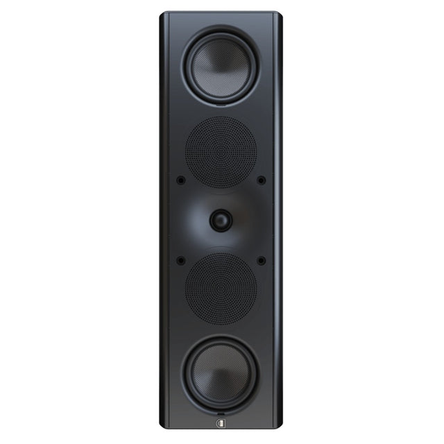 Perlisten X5w on-wall speaker front view Satin Black