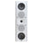 Perlisten X5w On-Wall Speaker, Satin White, front view in vertical orientation