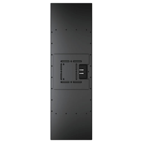 Perlisten X5w rear panel showing wall mount plate and binding posts