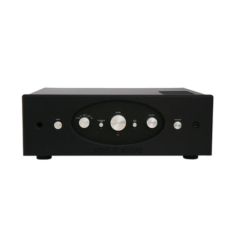 Rogue Audio Pharaoh II Integrated Amplifier black front view