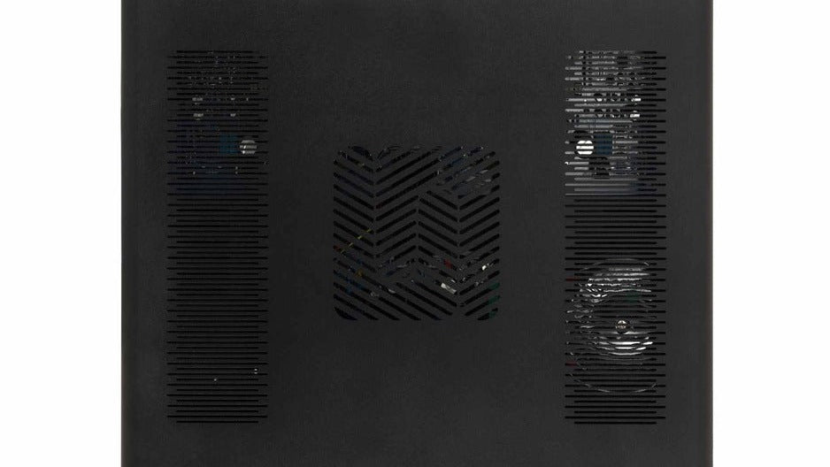 Unico Pre V2 side panel showing three ventilation sections with internal components visible through the grilles