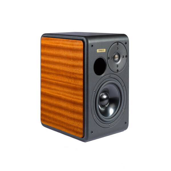 Opera Prima Bookshelf Speaker in Mahogany