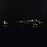 Wilson Benesch Graviton Ti Armwand - Polished Silver full length side view