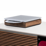 Ruark Audio R-CD100 USB CD Player paired with Ruark R610 Music Console and Sabre-R speakers, lifestyle