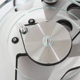 Rega Planar 8 Triple Layer Glass Platter, Clear, glass layers and sub-platter close-up