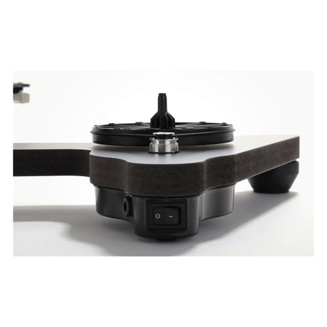 Rega Replay Turntable, motor housing and power switch rear view