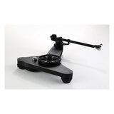 Rega Replay Turntable, black, skeletal plinth with platter removed