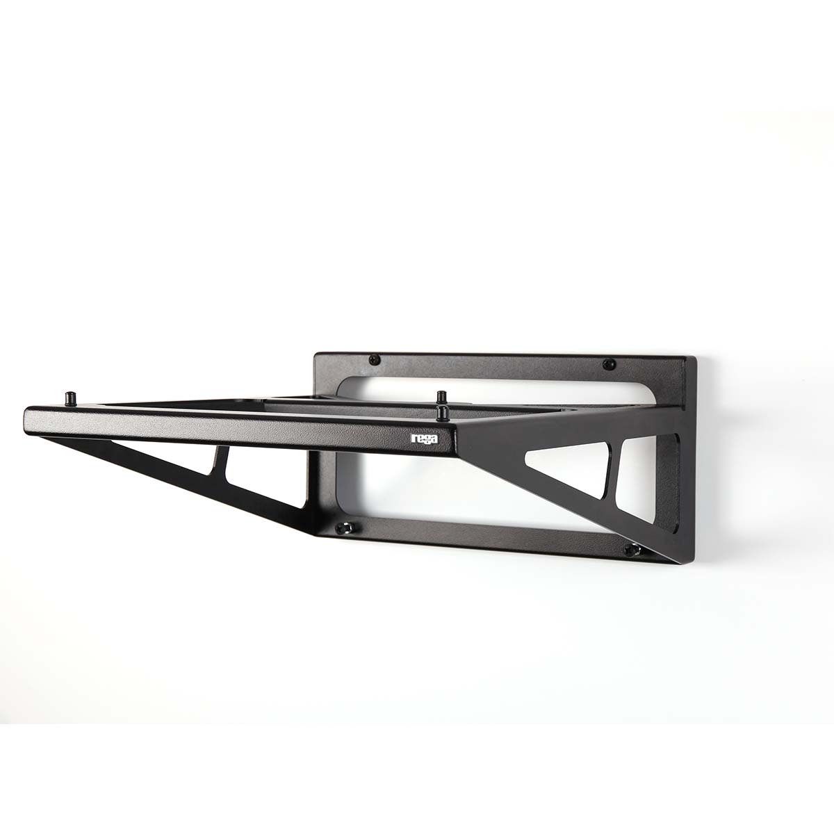 Rega Planar 1/2/3/6 Turntable Wall Bracket, Black, left side profile
