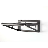 Rega Planar 1/2/3/6 Turntable Wall Bracket, Black, left side profile