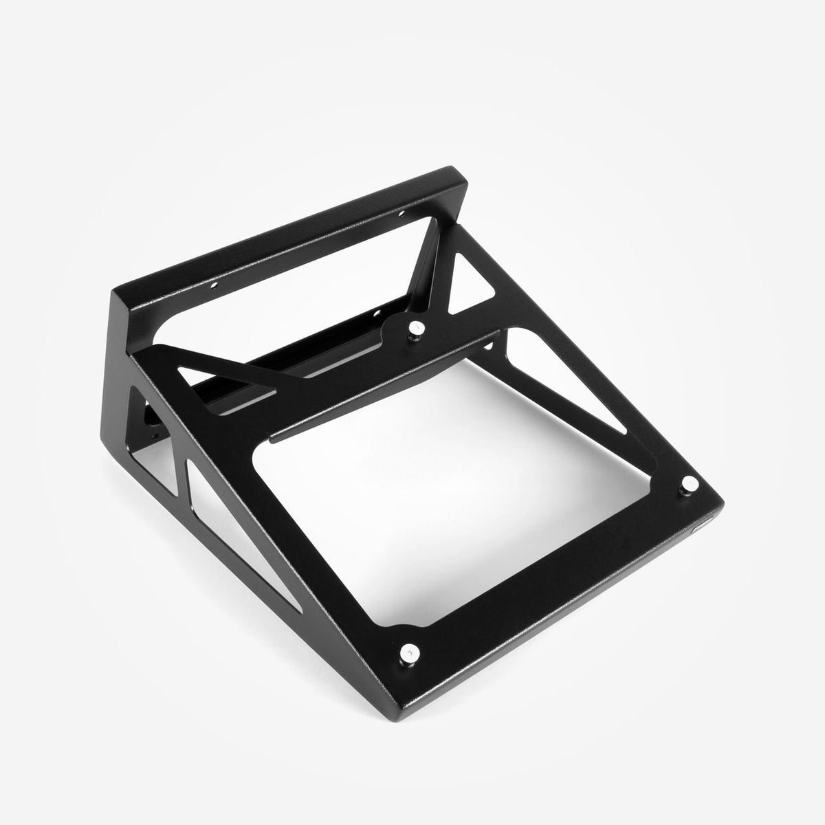 Rega Planar 8/10/Naia Turntable Wall Bracket, Black, three-quarter view