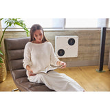REL Planar PL-1 in Gloss White with Cloth grille, lifestyle