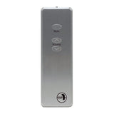 Rogue Audio Integrated Amplifier Remote Control, silver, front view with controls