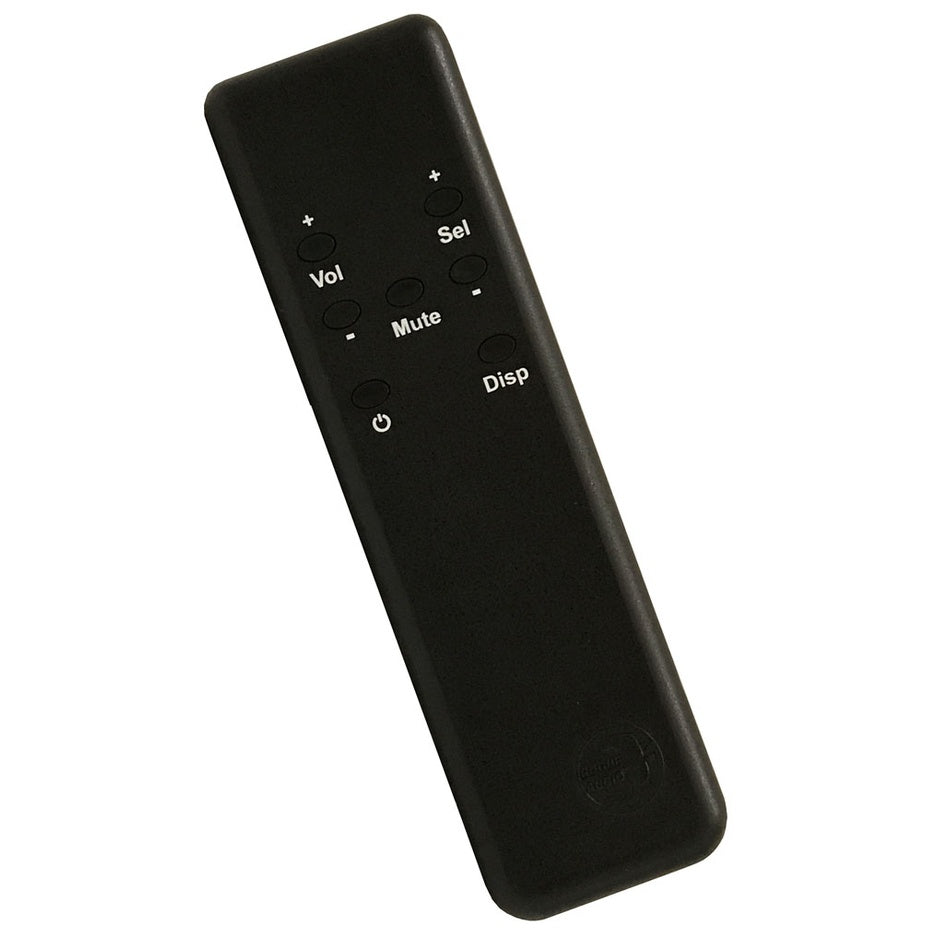 Rogue Audio RH-5 Headphone Amplifier Remote Control, black, angled front view