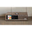 Ruark Audio R710 CD Hi-Fi Console, Fused Walnut, front view on a sideboard