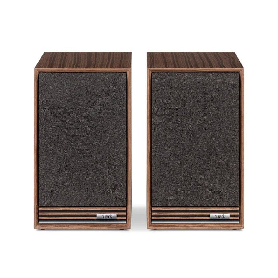 Ruark Audio Sabr-R Bookshelf Speakers  walnut front