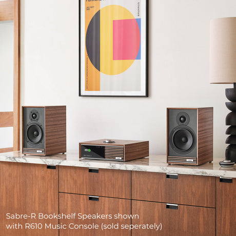 Ruark Audio Sabre-R Bookshelf Speakers Fused Walnut view 07
