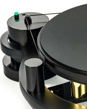 Michell Black Spring Cover on Gyro SE turntable