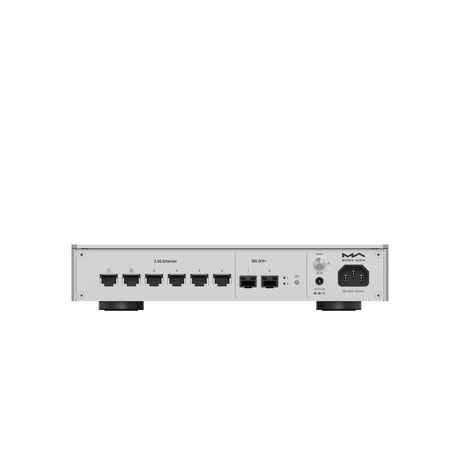 Matrix Audio SS-1 Audio Grade Network Switch rear panel showing Ethernet and SFP+ ports
