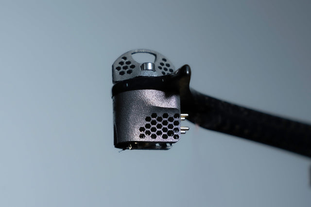 Wilson Benesch Tessellate Ti-S Cartridge in Matt Titanium finish mounted on tonearm