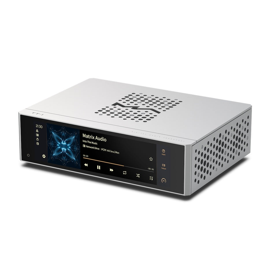 Matrix Audio TT-1 Digital Audio Transport front view with display