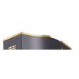 Hana Headshell Spacer, brass new style, top plate view