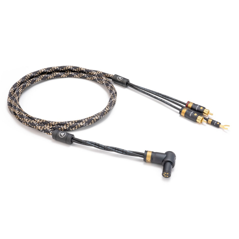 VIABLUE EPC-2 Phono Cable 5-pin DIN SME 90 degree up to T8 RCA, Cobra finish