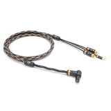 VIABLUE EPC-2 Phono Cable 5-pin DIN SME 90 degree up to T8 RCA, Cobra finish