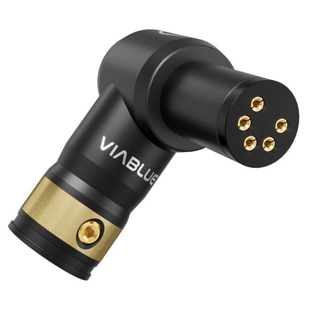 VIABLUE T8 5-pin DIN SME 90 degree up connector detail