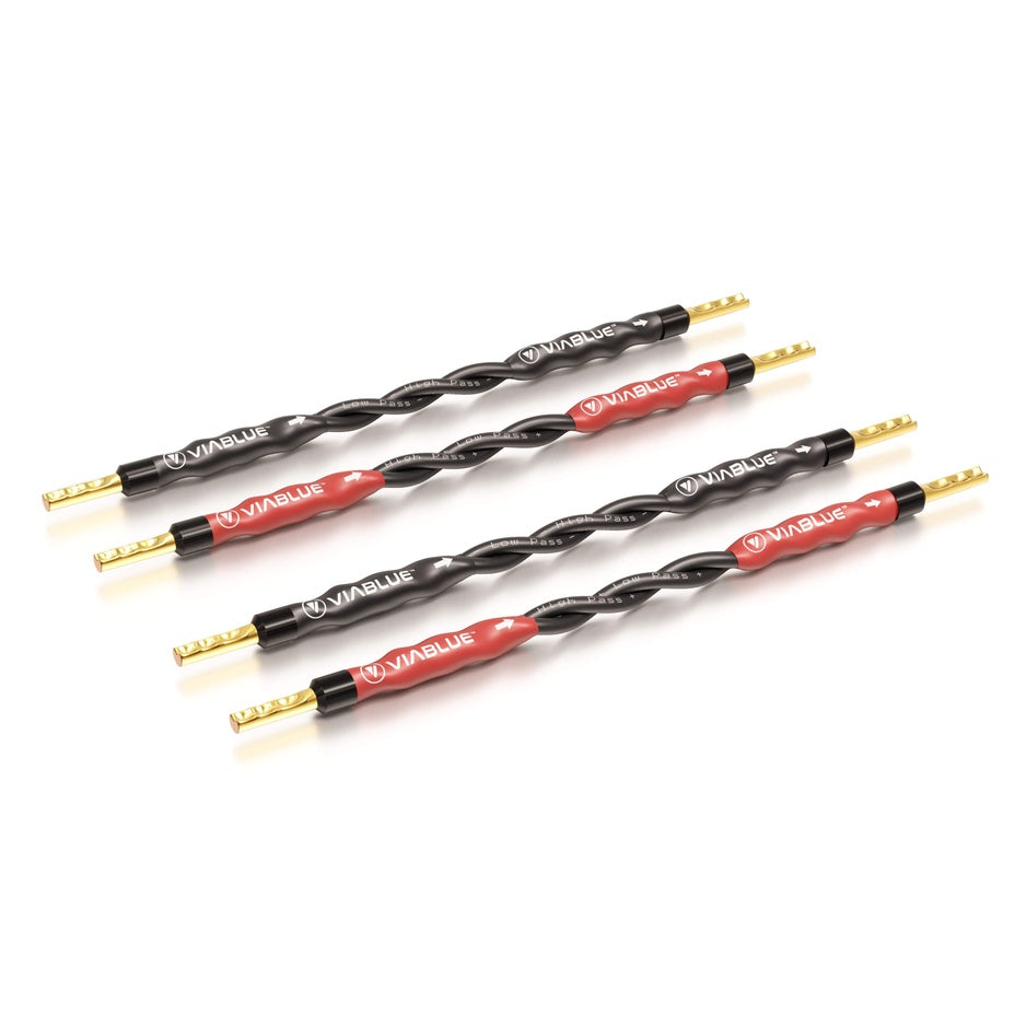 VIABLUE SC-4 Speaker Cable Jumper Bridges Crimped 15cm