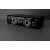 Vienna Acoustics Maestro Grand Reference three-quarter view in Piano Black showing X4P Composite Cone drivers