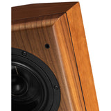 Vienna Acoustics Waltz Grand angled cabinet edge and mid-bass driver detail