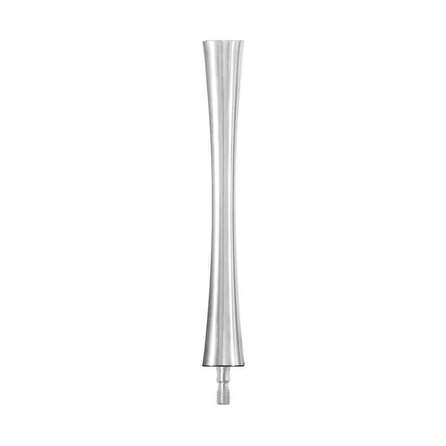 Quadraspire X-Reference Signature Column 44mm, natural aluminum, single column shown upright with the threaded stud at its base